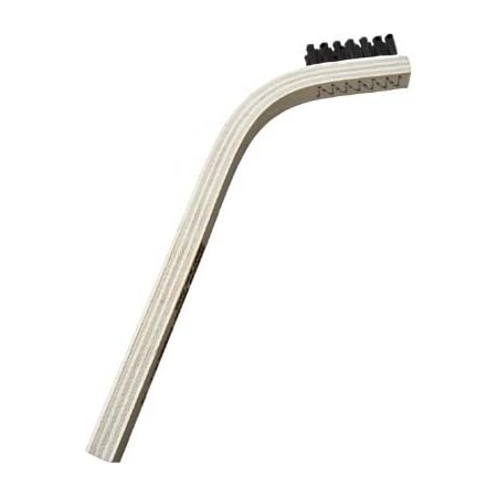 Gordon Brush 3 x 7 Row 0.018 Nylon Bristle and 60 Degree Bent Handle Scratch Brush, PK12 60NG-12